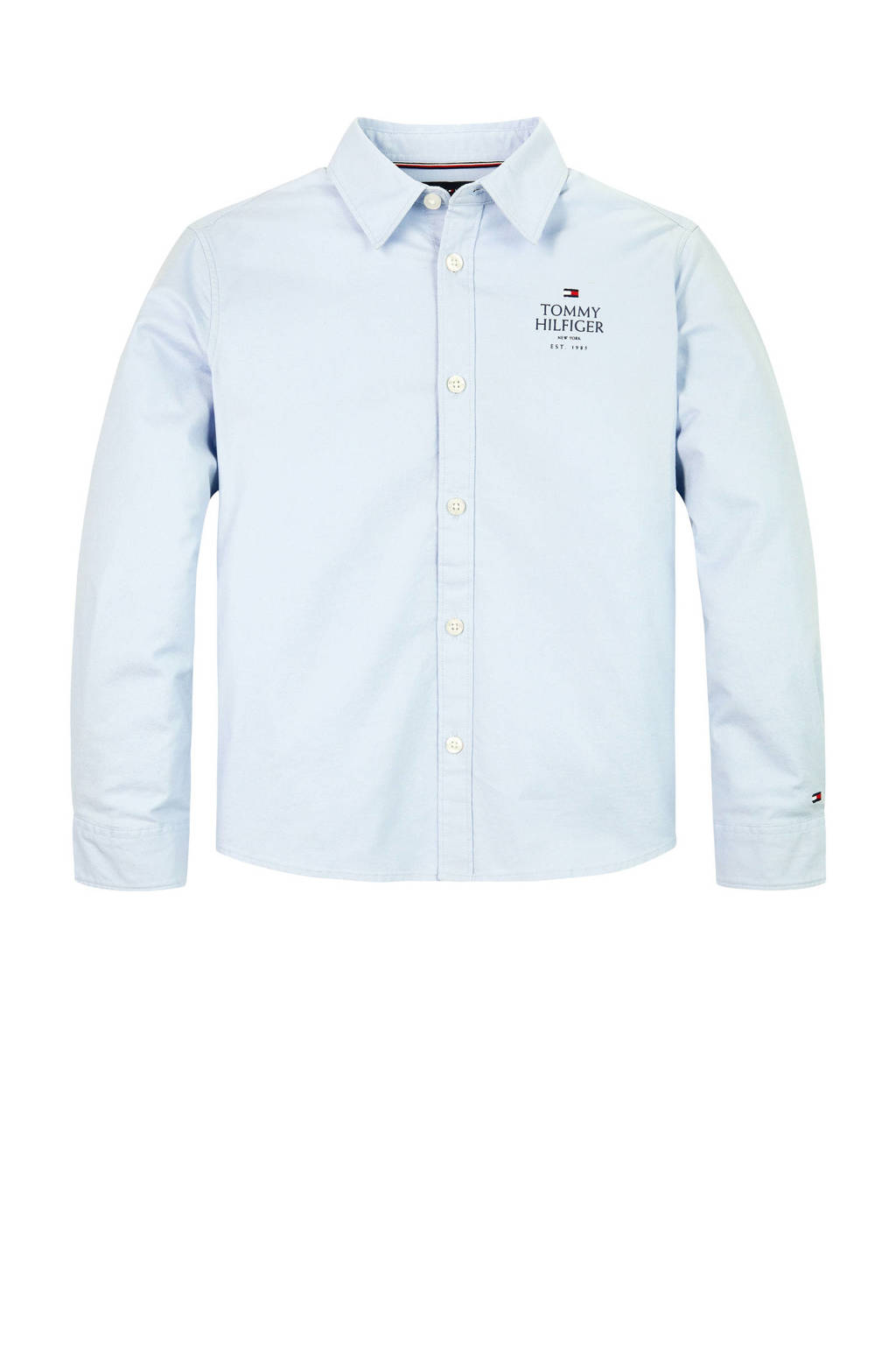 Tommy Hilfiger overhemd met logo lichtblauw