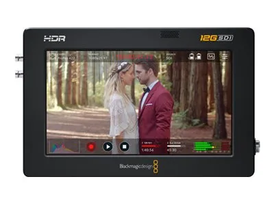 Blackmagic Video Assist 12G HDR - LCD / DVR combo - farve - på kamera - 5