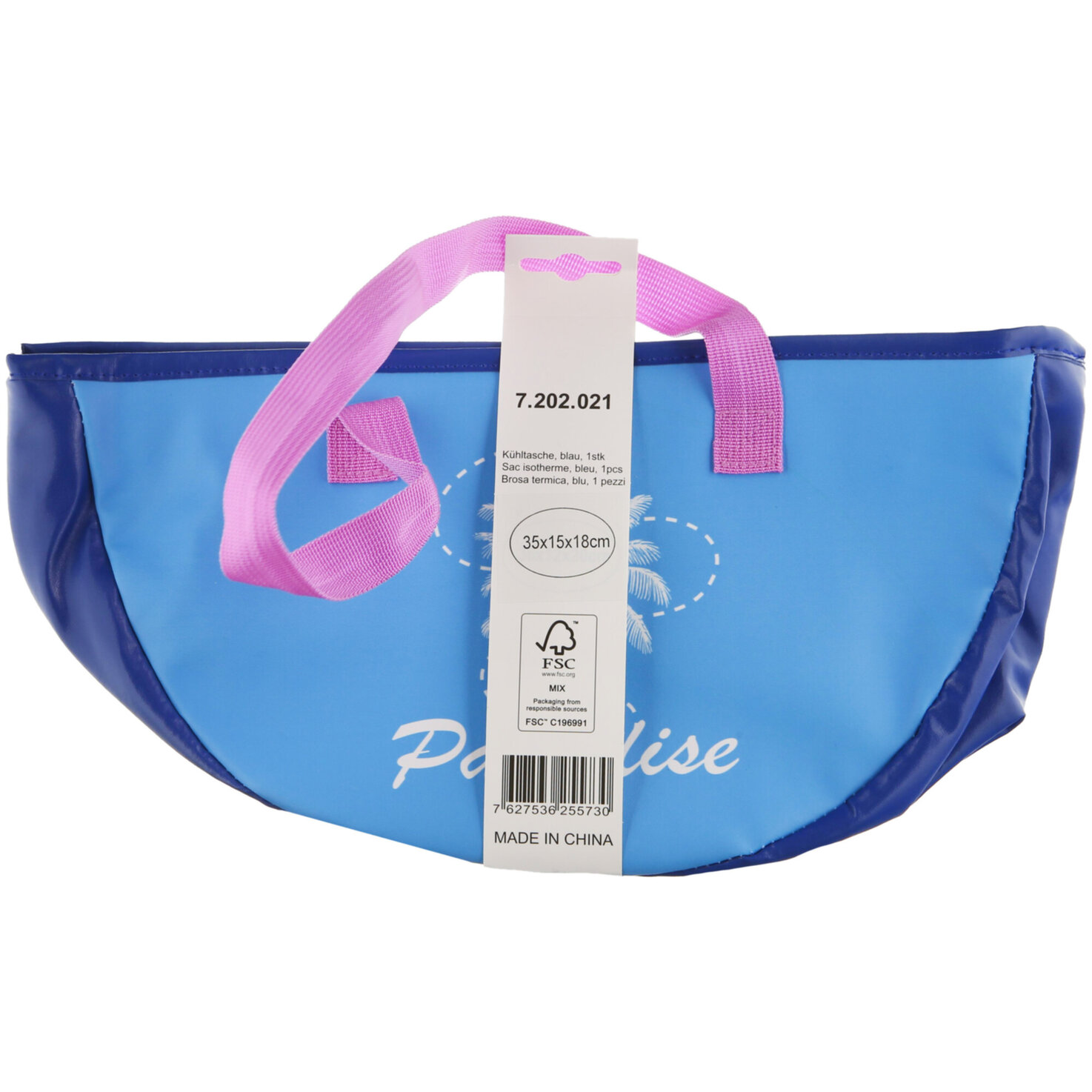 Kühltasche Paradise mit Palmen Blau & Violett