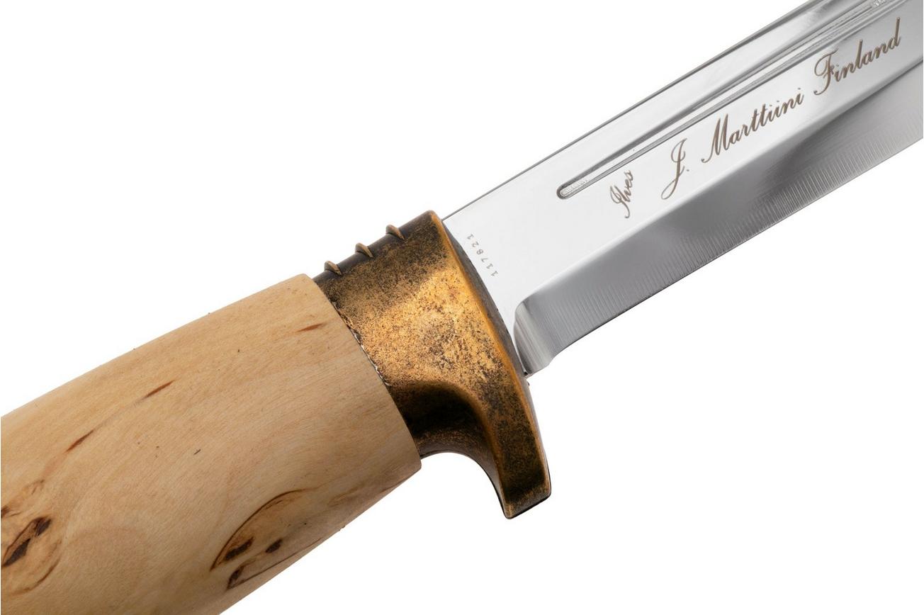 Marttiini Deluxe Classic 167015 Stainless, Curly Birch, bushcraftmes