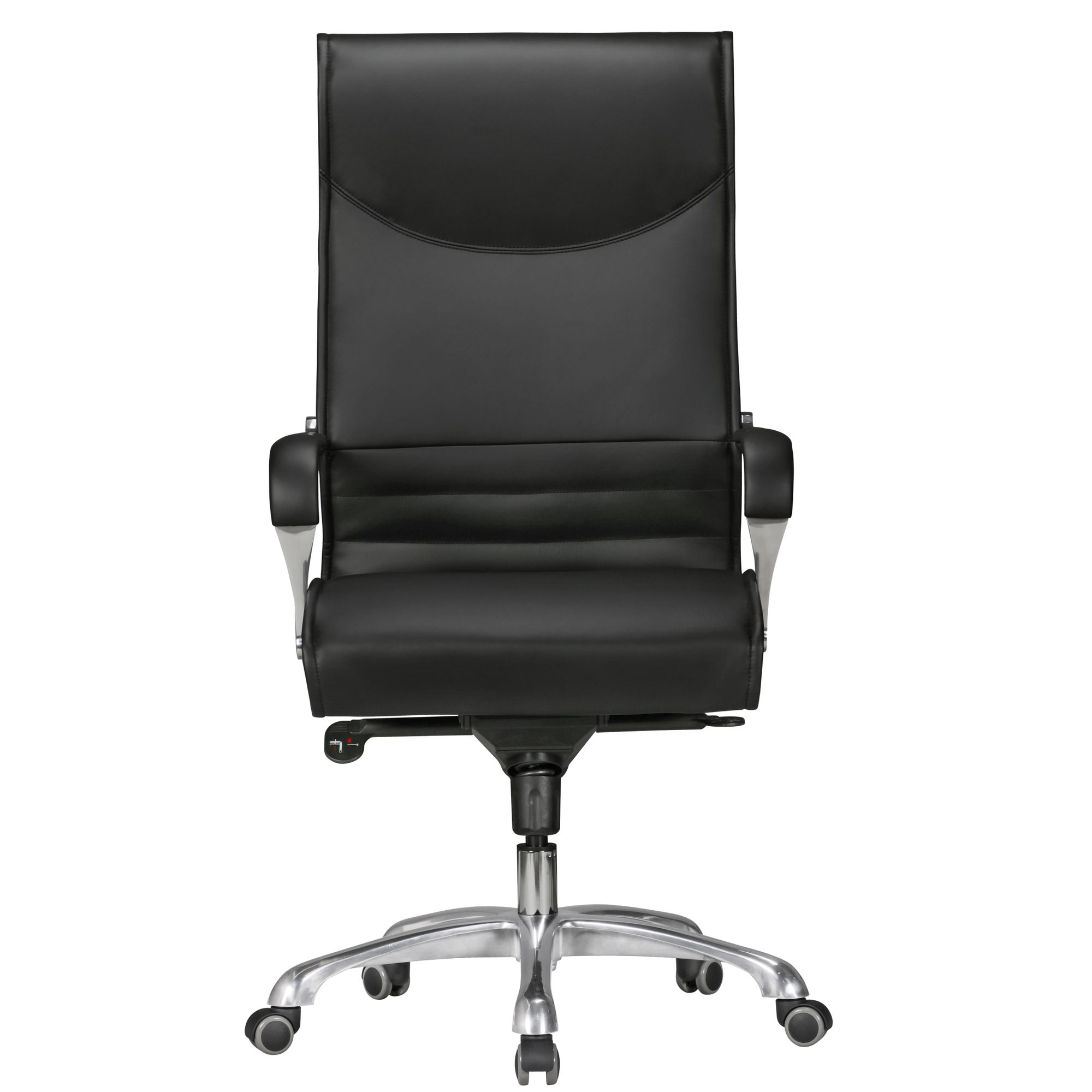 KADIMA DESIGN Chefsessel VENGA: XXL, ergonomisch, Kunstleder, höhenverstellbar, 150 kg Belastbarkeit, Schwarz/Caramel.