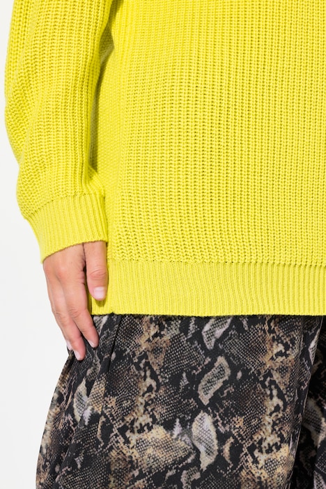 Pullover, Regular Fit, V-Ausschnitt mit Choker