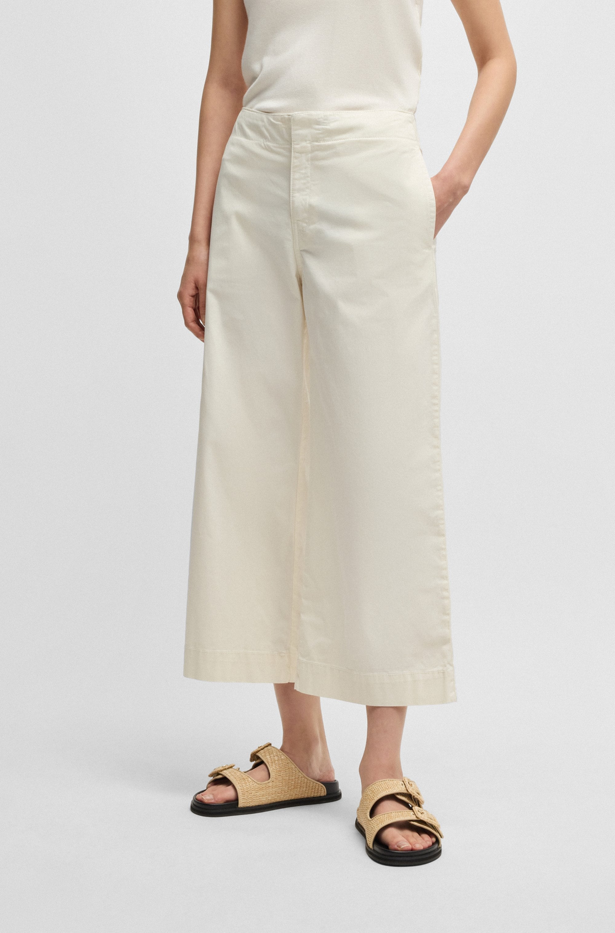 BOSS ORANGE Culotte »Tahiana Premium Damenmode«  in weiter Beinform