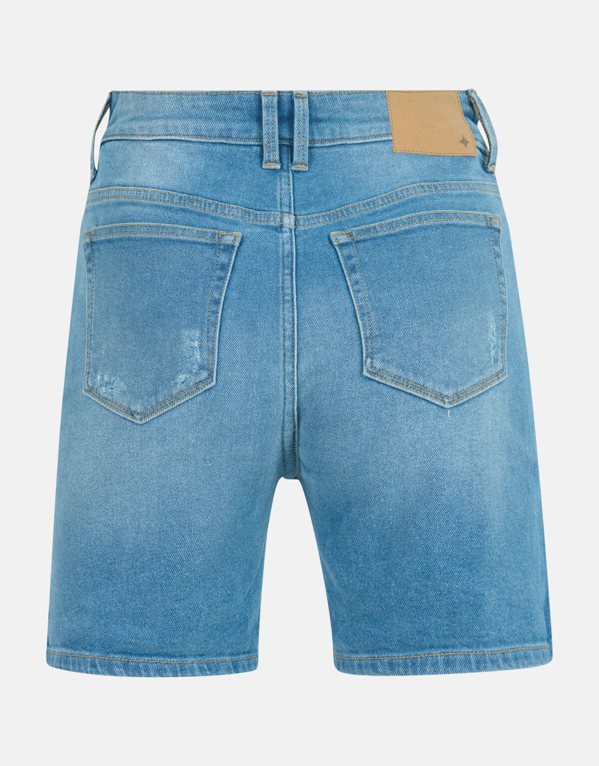 Tapered Denim Short Mediumstone