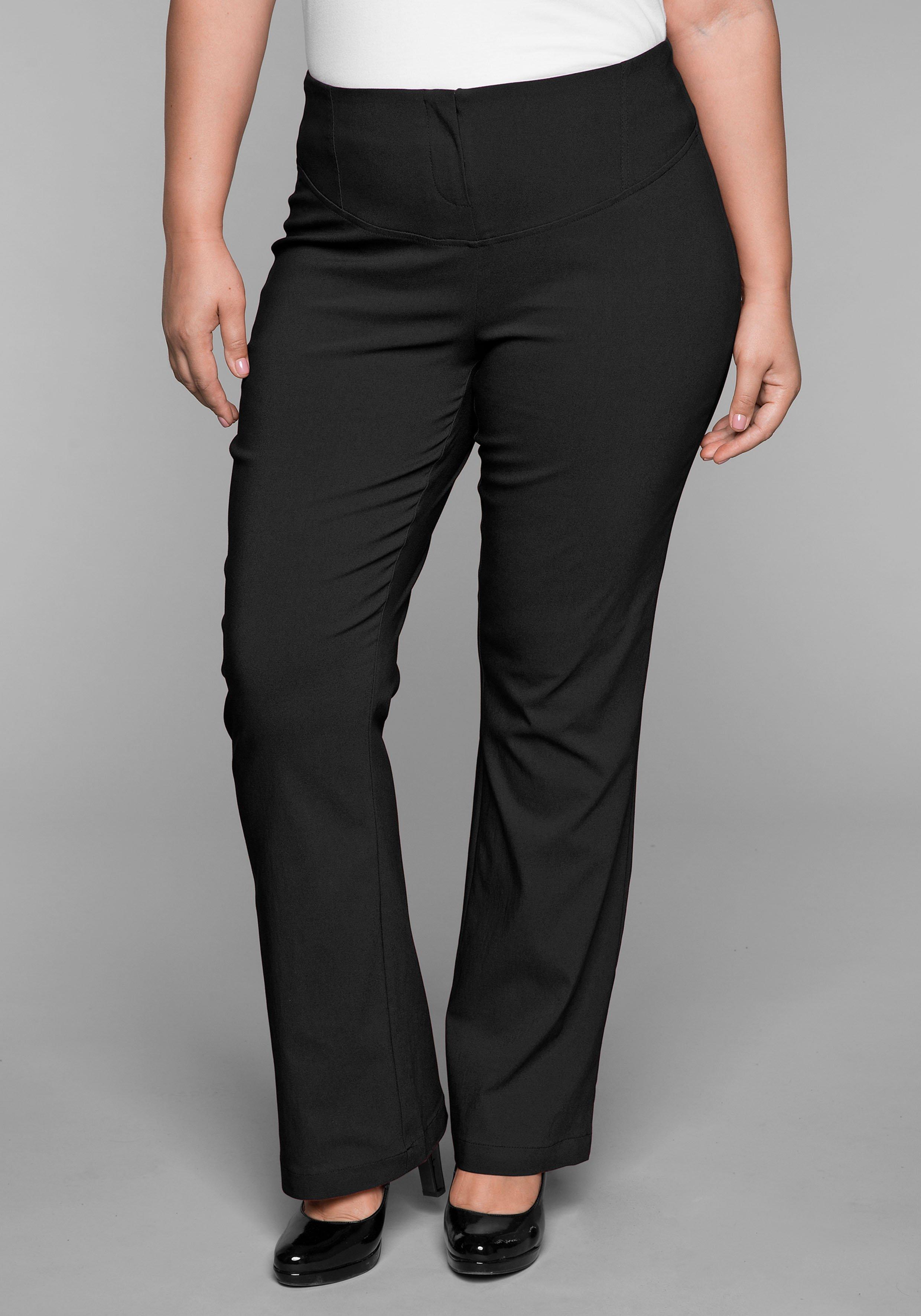 Bootcut-Hose mit Shaping-Effekt