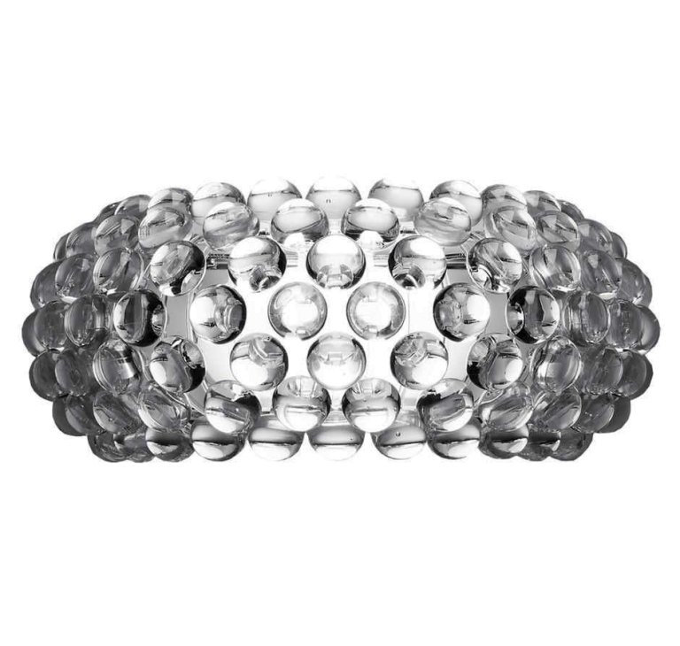 Foscarini Caboche Plus Media wandlamp retrofit transparant