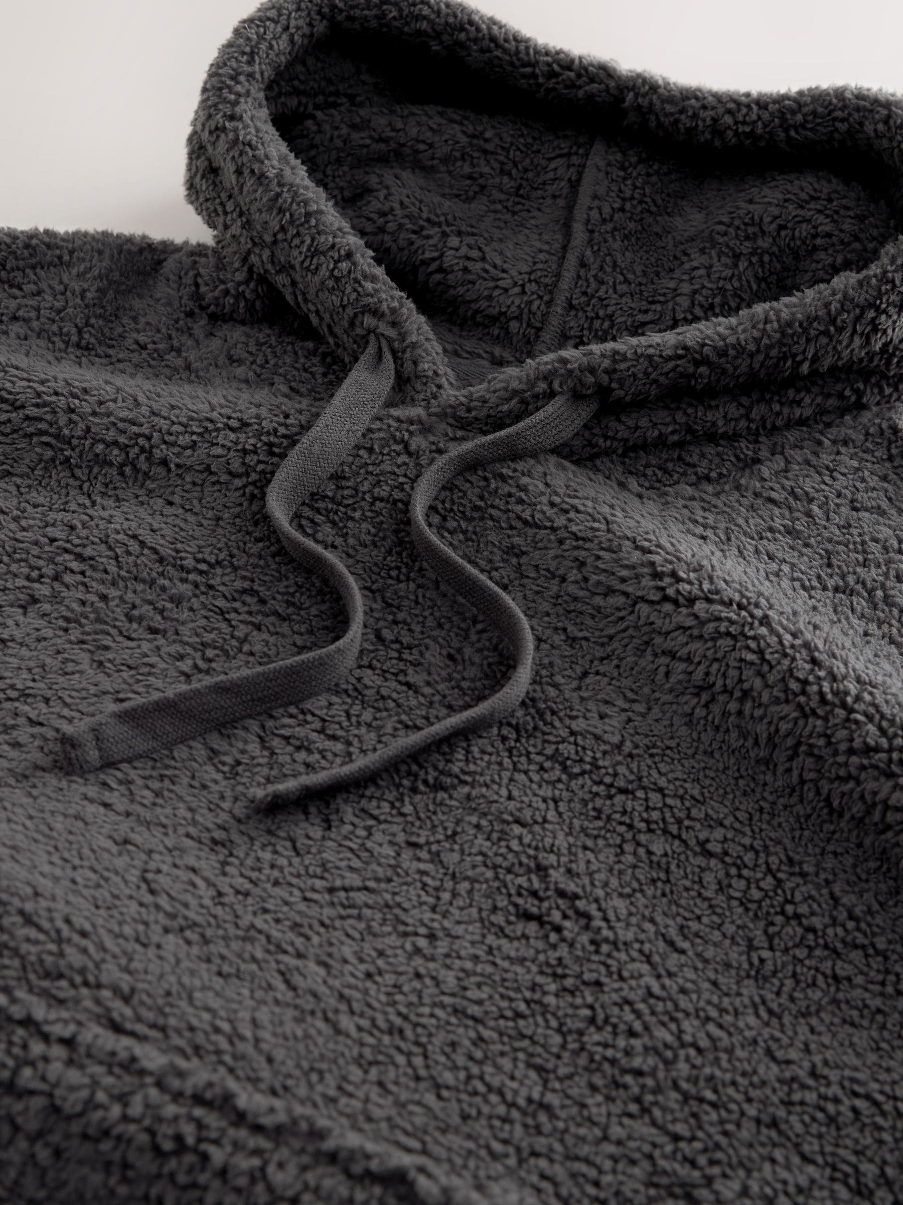 Leisteen grijs - Pullover hoodie van borg