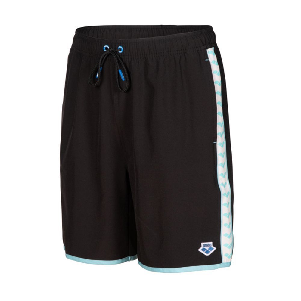 Arena ICONS TEAM STRIPE LOGO - Bermuda Homme black/white/blue diamond