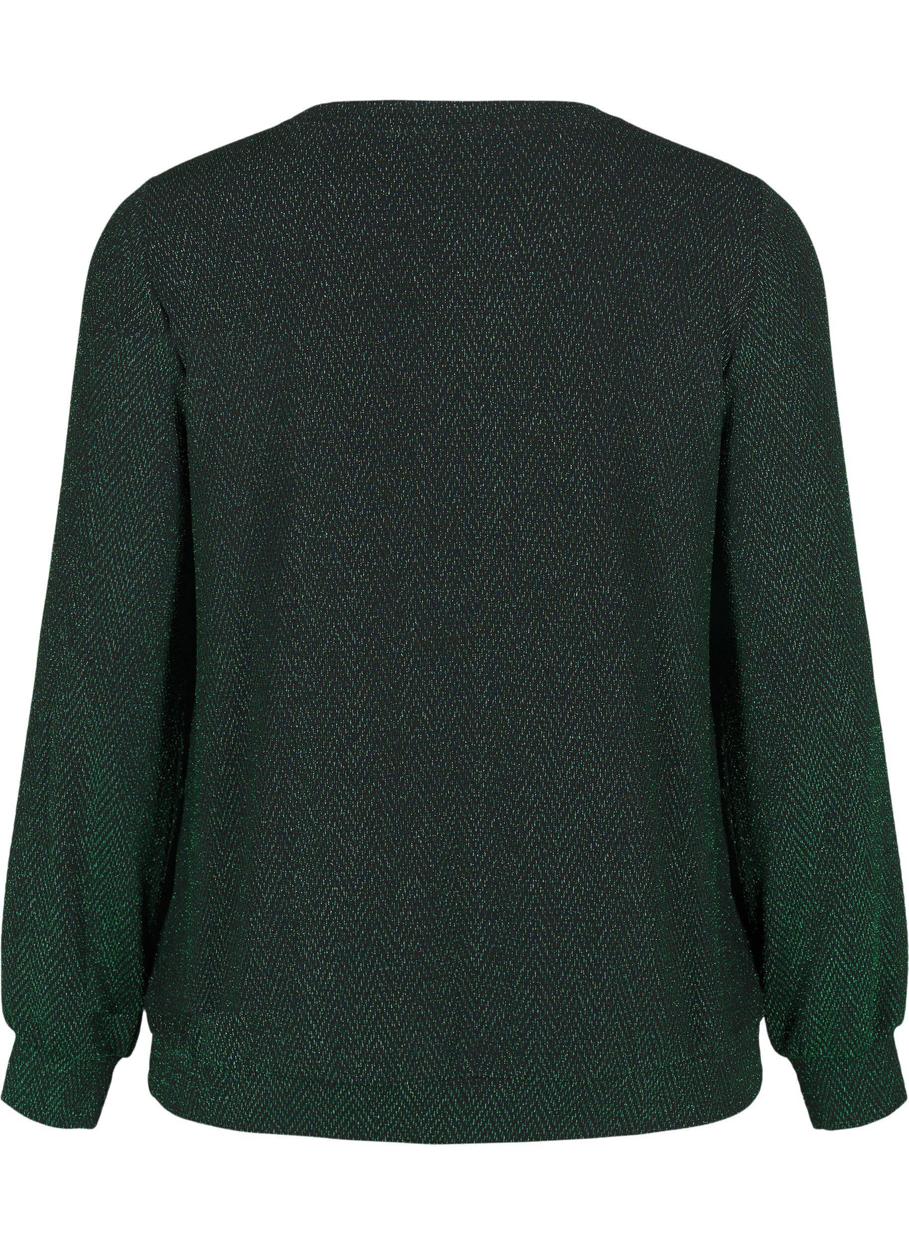 Bluse med glimmer mønster