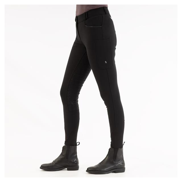 Paardrijbroek BR Jude Soft Shell Full Grip Zwart