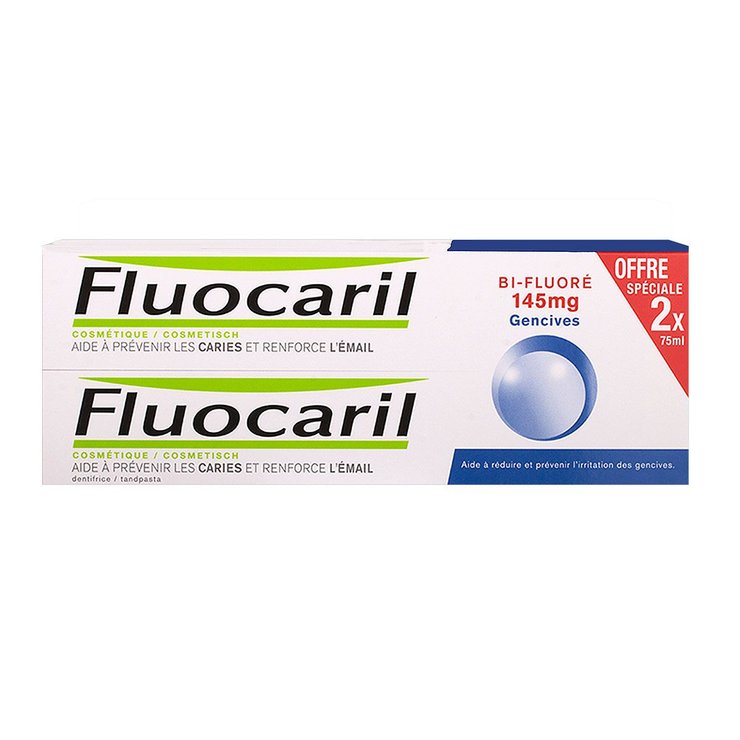 Dentifrice bi-fluoré gencives 2x75ml