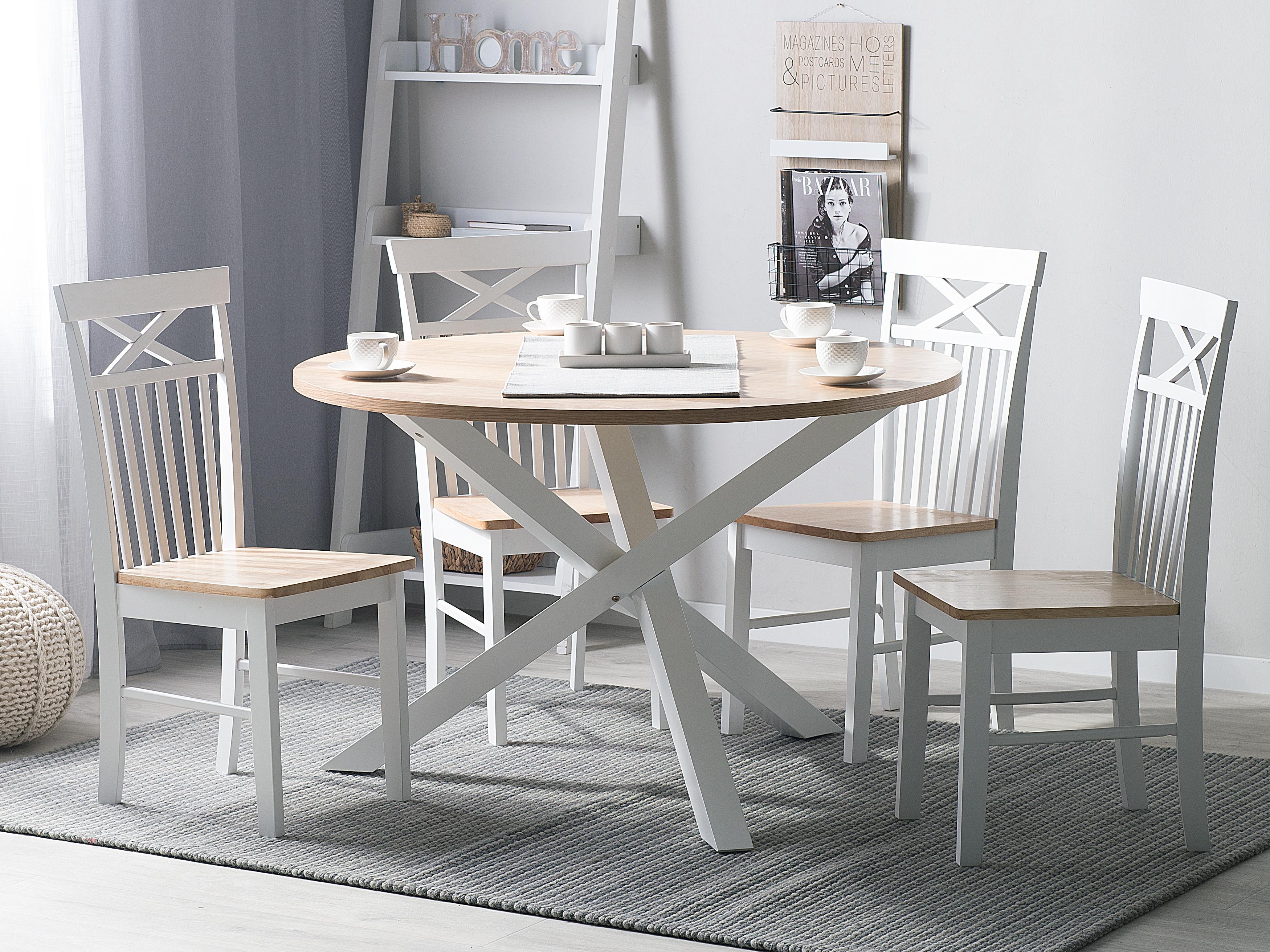 Eettafel JACKSONVILLE Lichtbruin 120 cm 120 cm