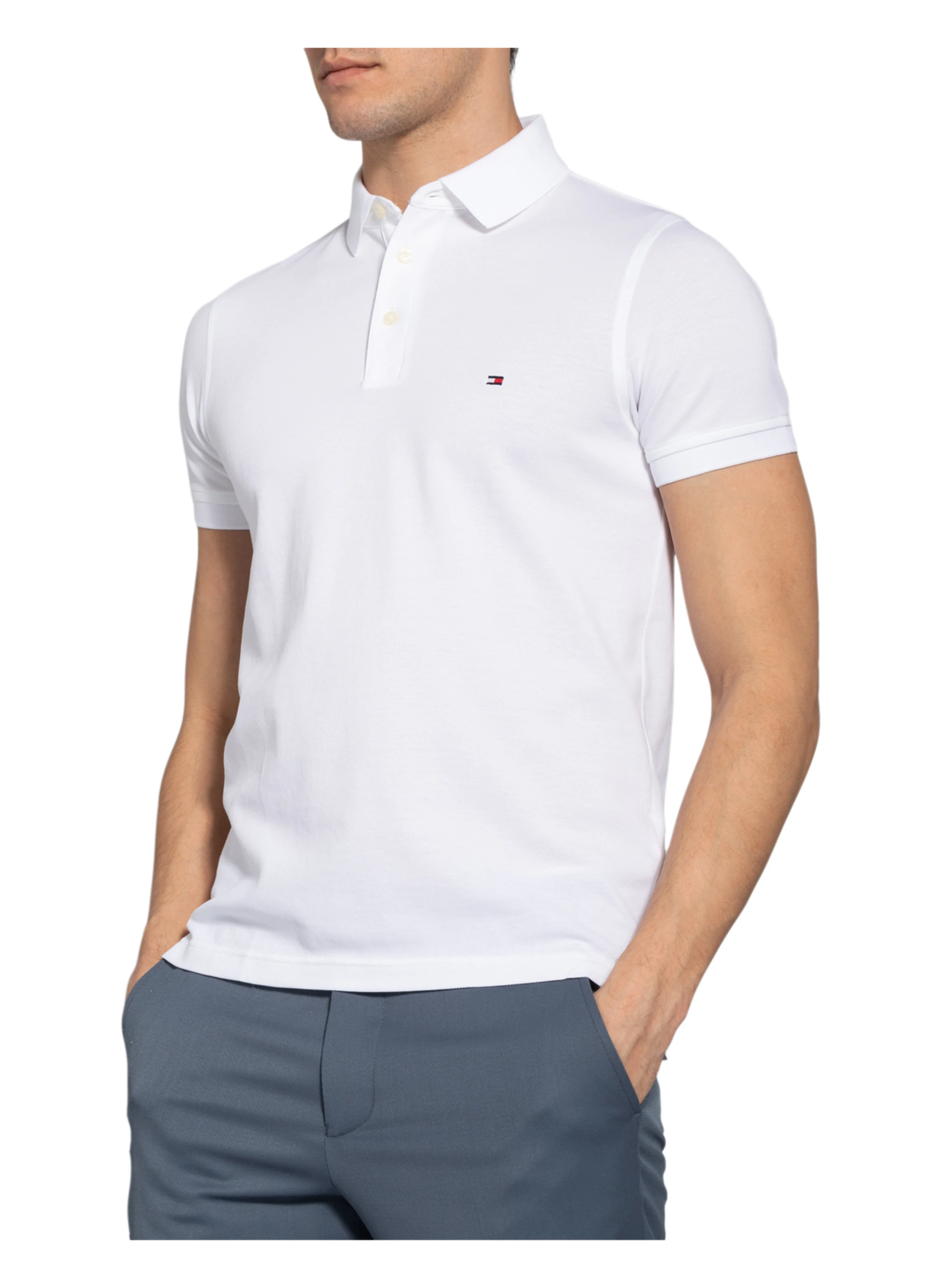 TOMMY HILFIGER Piqué-Poloshirt Slim Fit