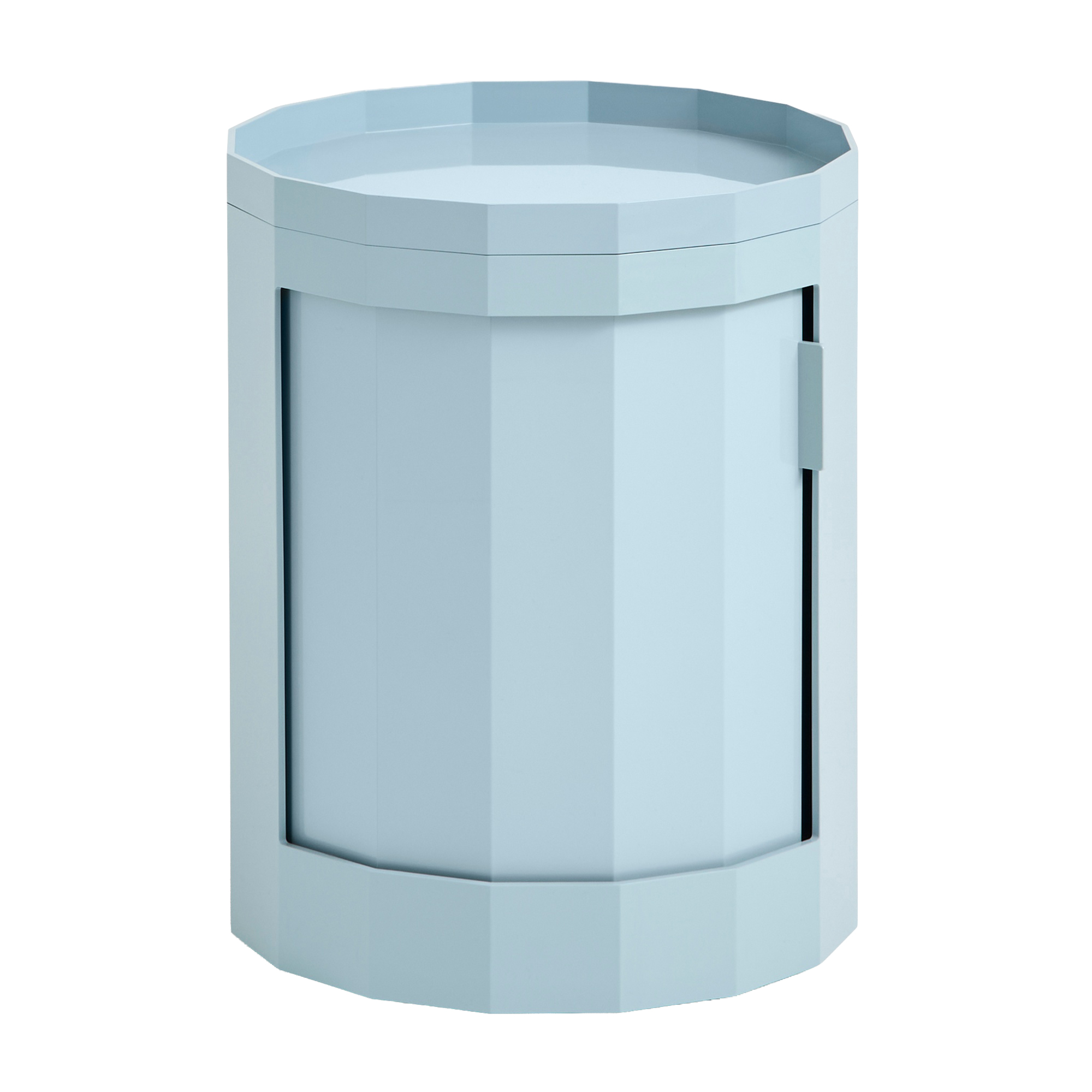 Nachtkastje Facet laag blauw