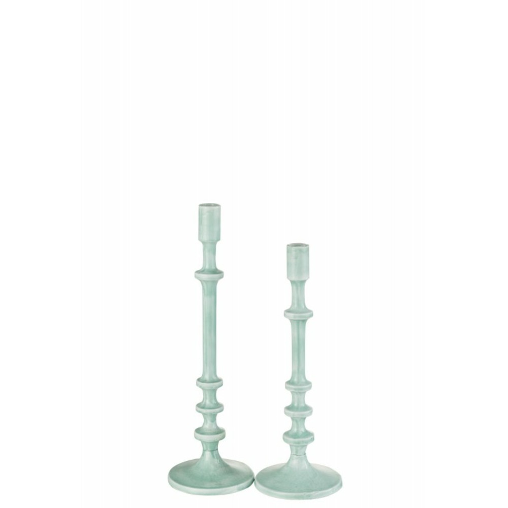 Chandelier classique en aluminium bleu h40cm