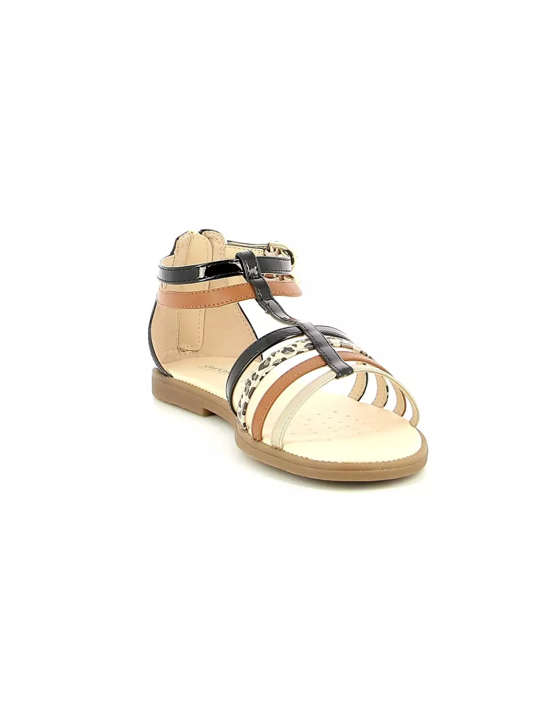 GEOX KARLY - Sandales & nu-pieds Blackcaramel