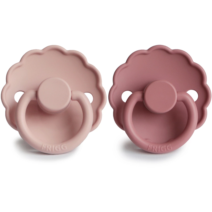 FRIGG Schnuller Daisy Silikon, BlushDusty Rose 6-18 Monate