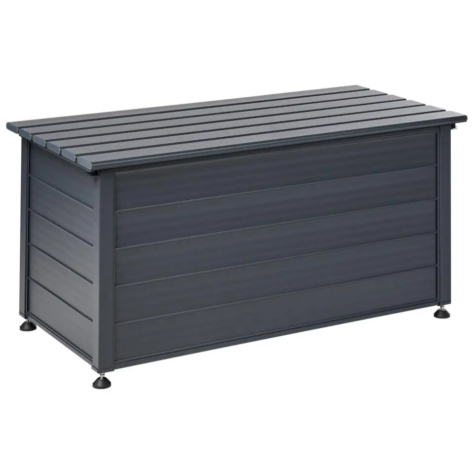 CAMPALTO - Kussenbox - Donkergrijs - 123 x 60 cm - Aluminium