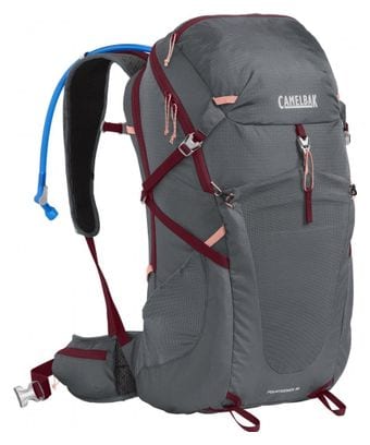 Sac de randonnée Femme Camelbak Fourteener 30L   Poche à Eau de 3L Gris/Bordeaux