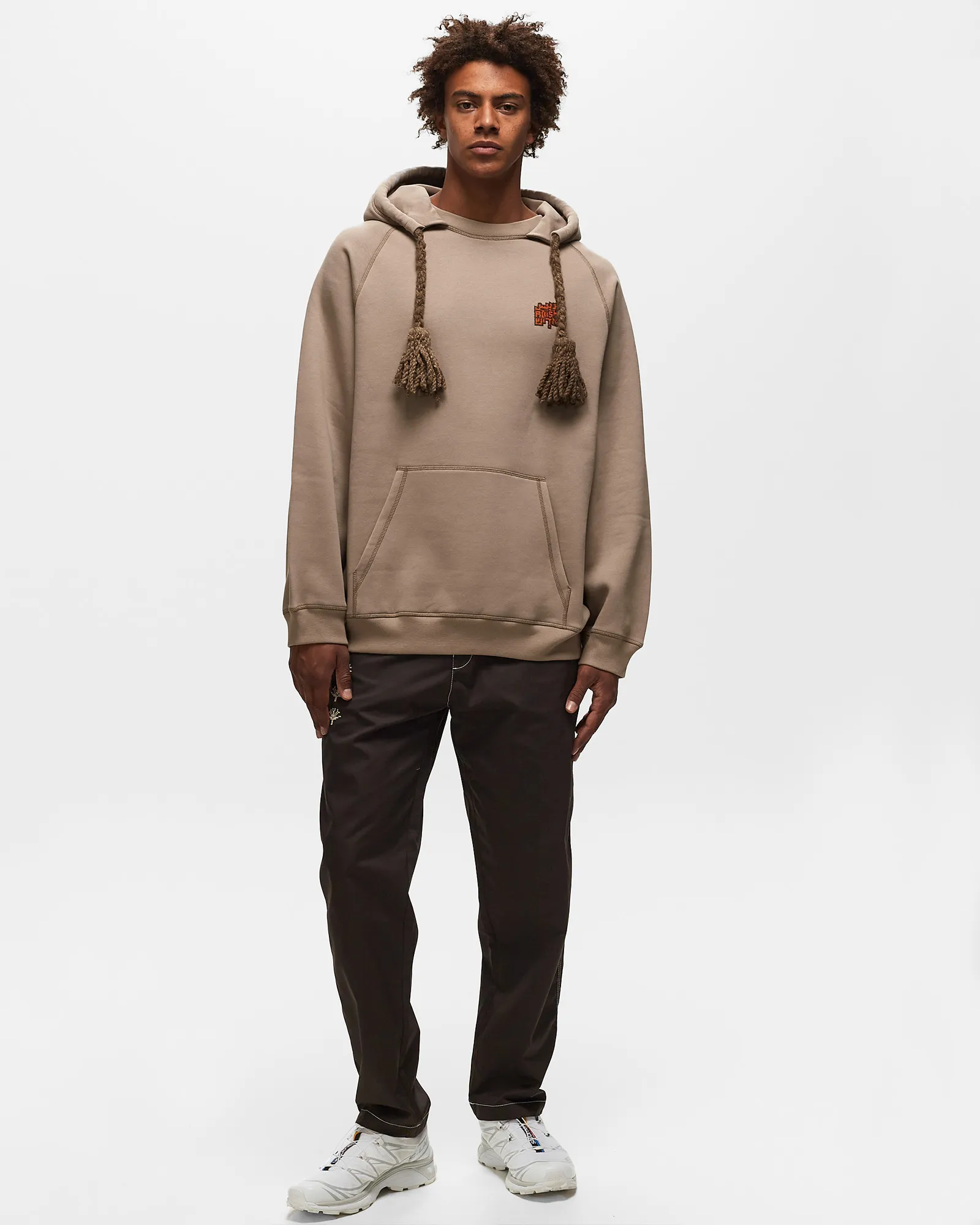 ADISH Tatreez Logo Contrast Stitched Lakiya Hoodie