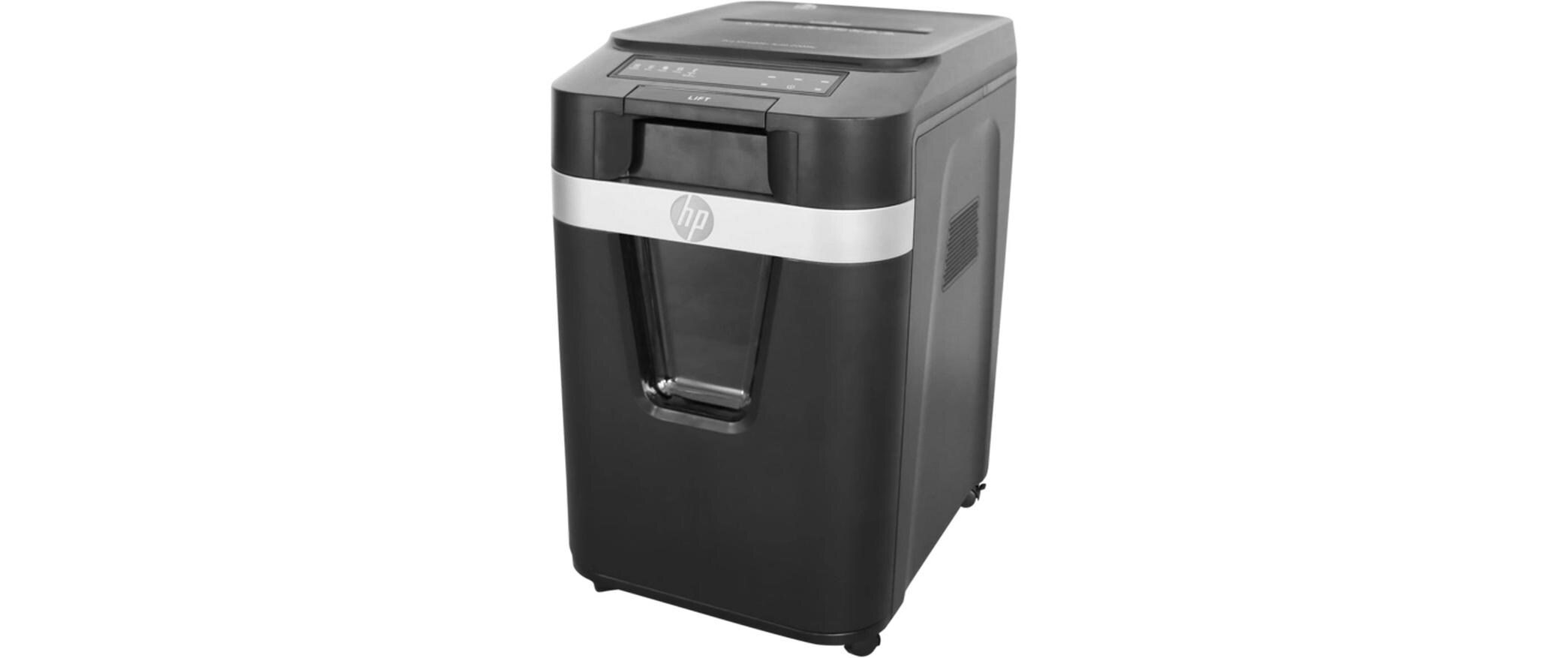 Aktenvernichter HP ProShred Auto 200MC P5, 200 Blatt<br>Sicherheitsstufe P-5, Micro Cut, 200 Blatt Schnittleistung