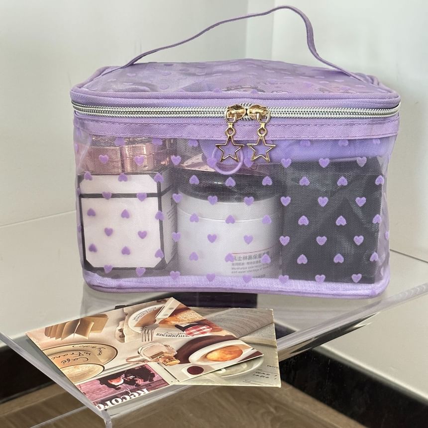 ZenlyHabit - Hartvormige nylon make-uptas / toilettas