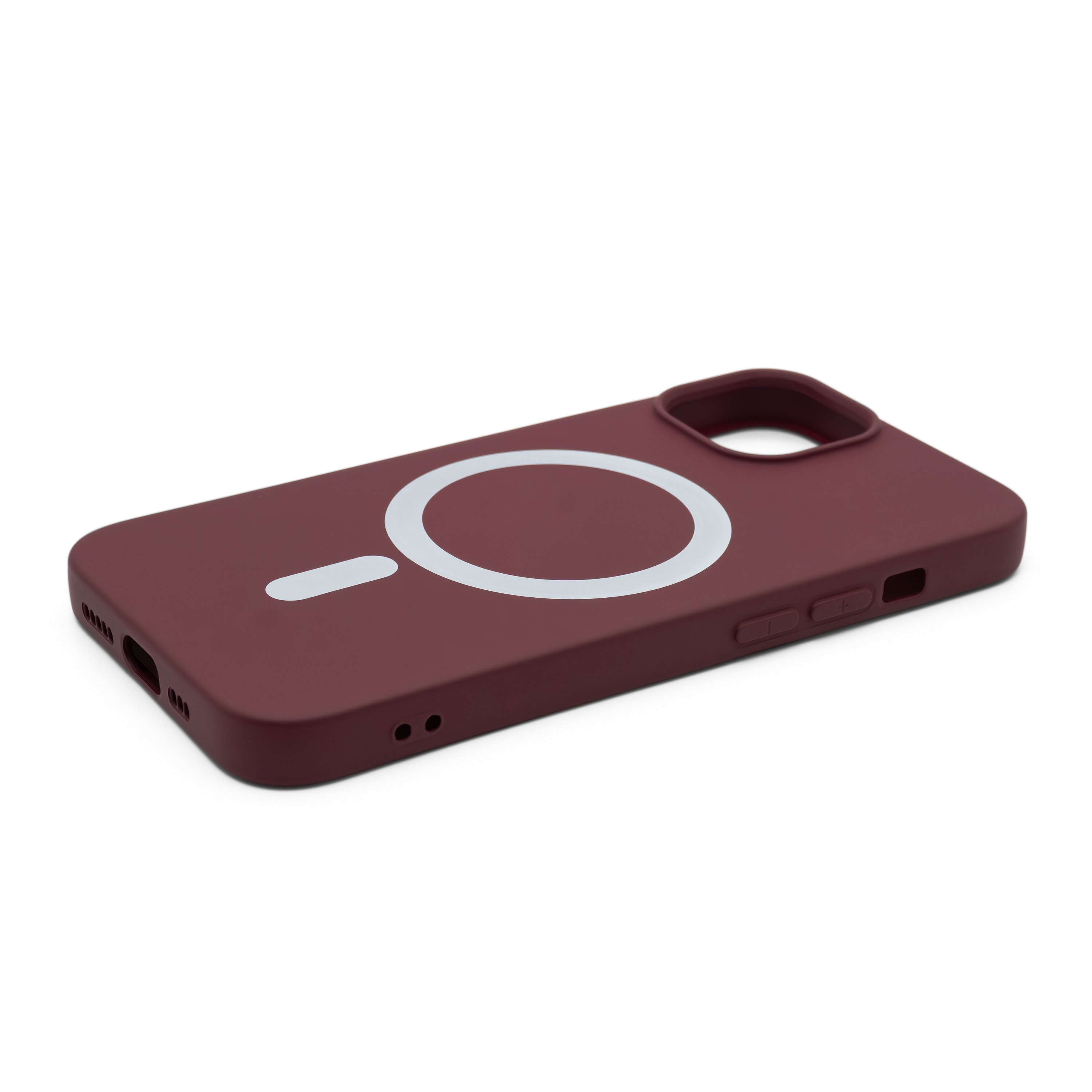 iPhone 13 MagSafe Silikon Case Hülle - Pflaume