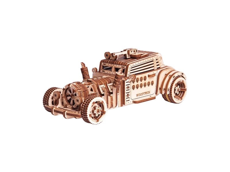 WoodTrick Bausatz Apocalyptic Car Postapokalyptisches Auto 3D Bausatz aus Holz