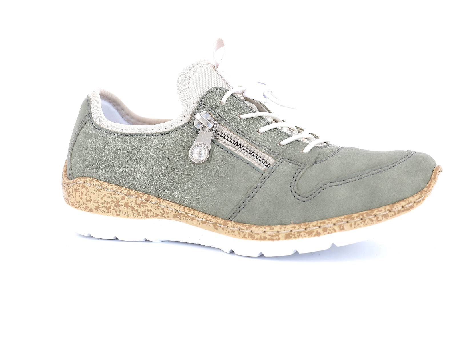 Rieker-N42G0 Matières combinées Kaki