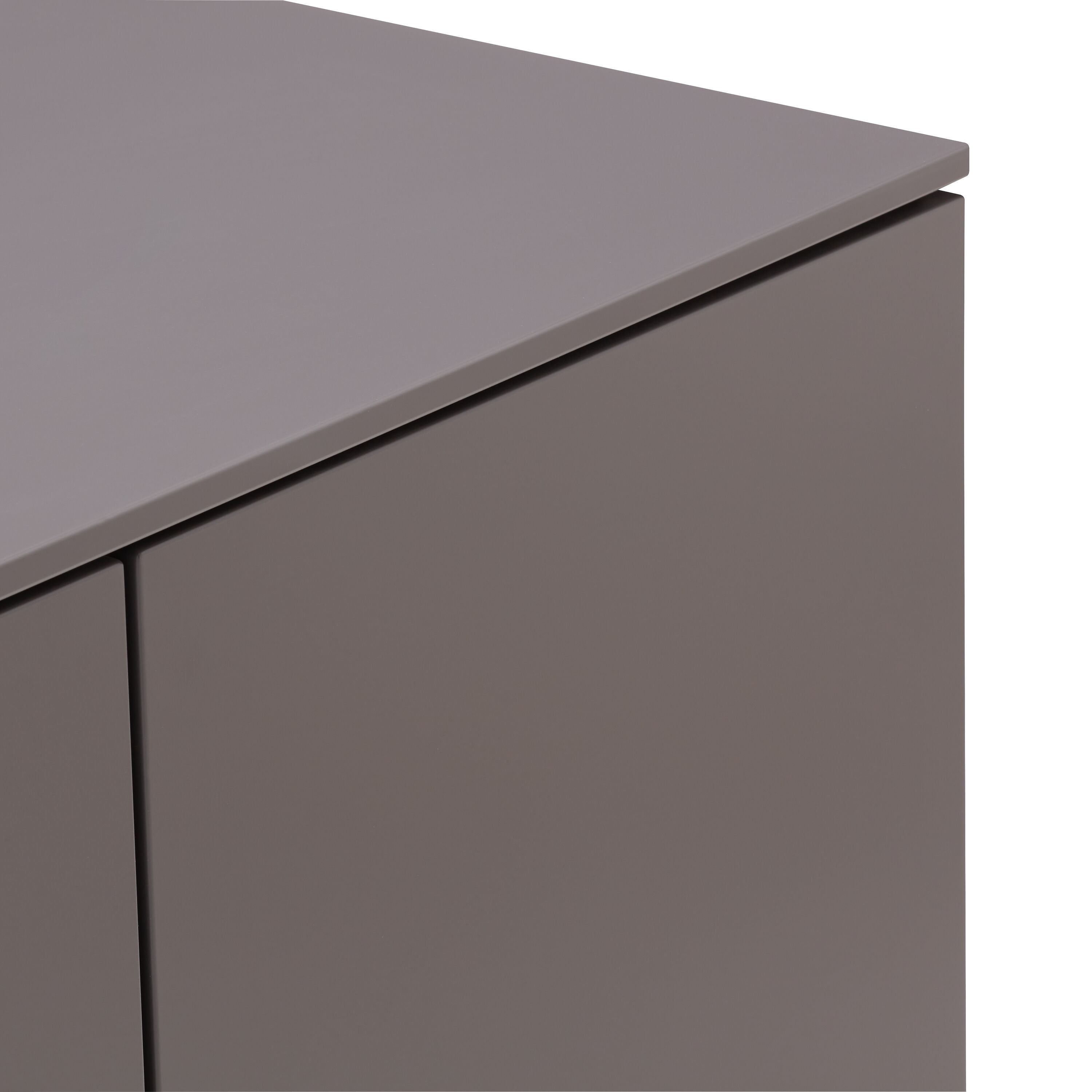 TILL Sideboard - Dunkelgrau / B: 140.0 cm x T: 41.0 cm x H: 83.8 cm