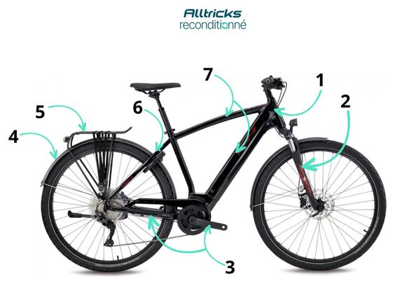 Vélo de Ville Électrique BH Atom Cross Pro Shimano Deore 10V 720 Wh 700mm Noir - Produit Reconditionné