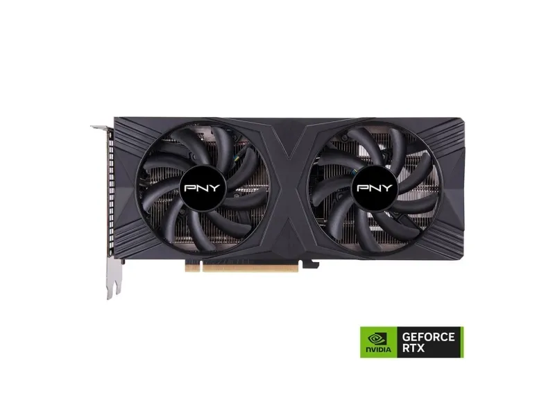 PNY Geforce RTX 4070 SUPER 12GB - VERTO Overclocked Dual Fan Edition - grafikkort - GeForce RTX 4070 Super - 12 GB GDDR6X - PCIe 4.0 x16 - 3 x DisplayPort, HDMI