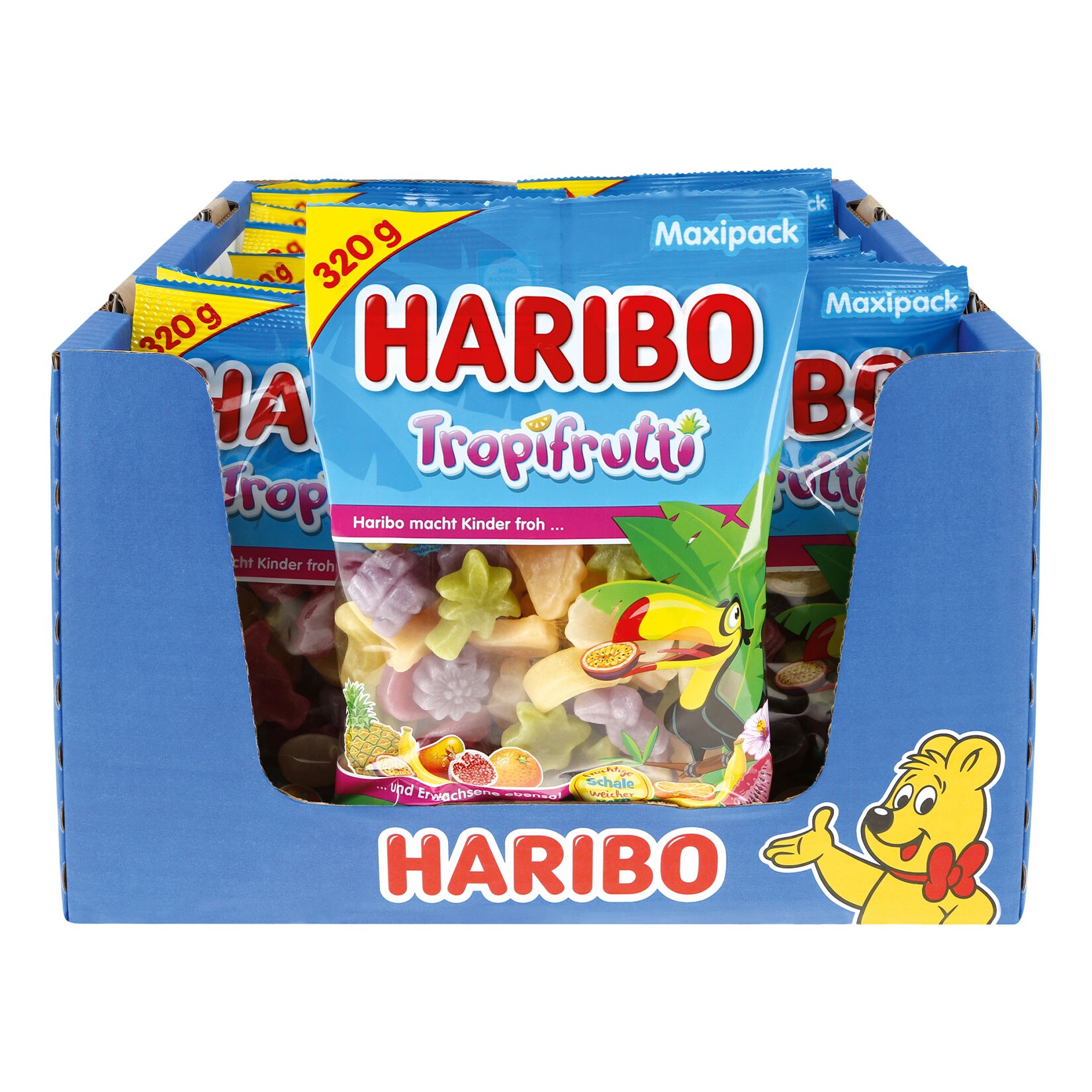 Haribo Fruchtgummi Tropi Frutti 320 g, 30er Pack