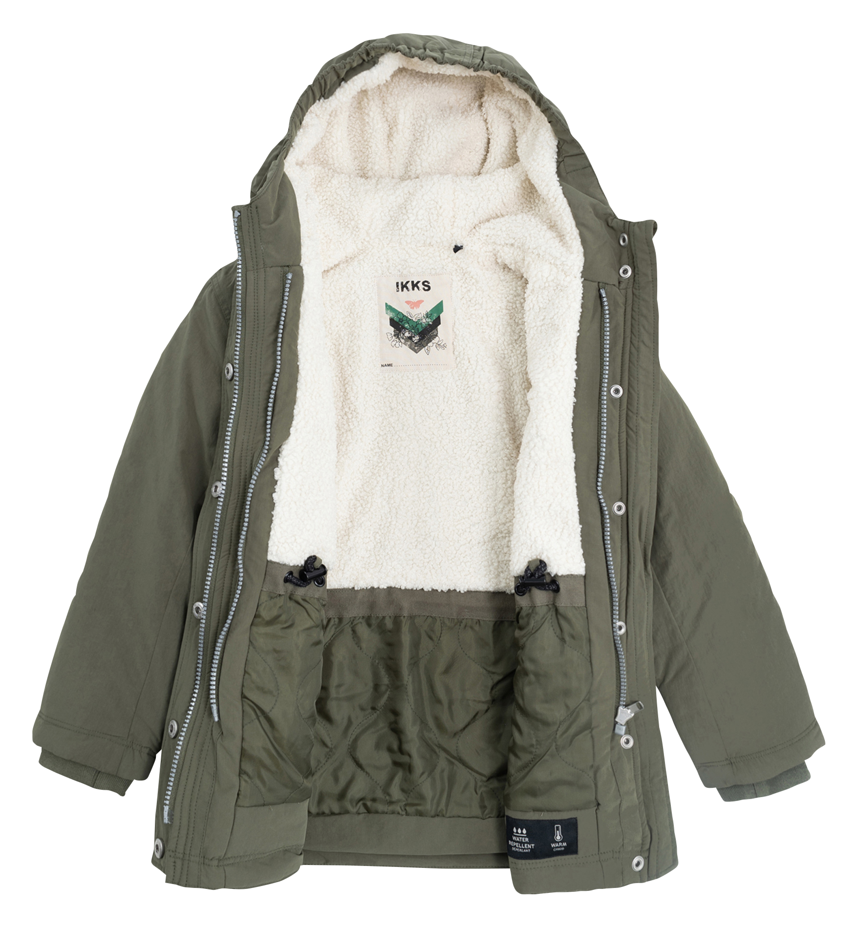 Parka col montant | Kaki