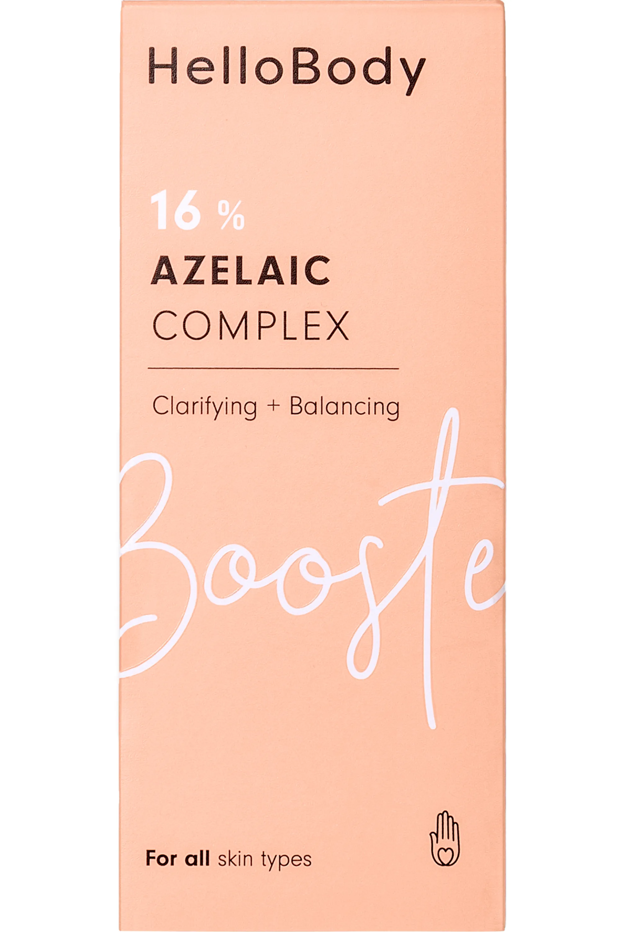 HelloBody Booster purifiant & réequilibrant avec un complexe azélaïque à 16%-15 ml