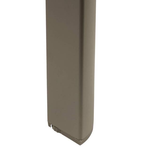 Table de jardin extensible rectangulaire LUZANE Argile / Café
