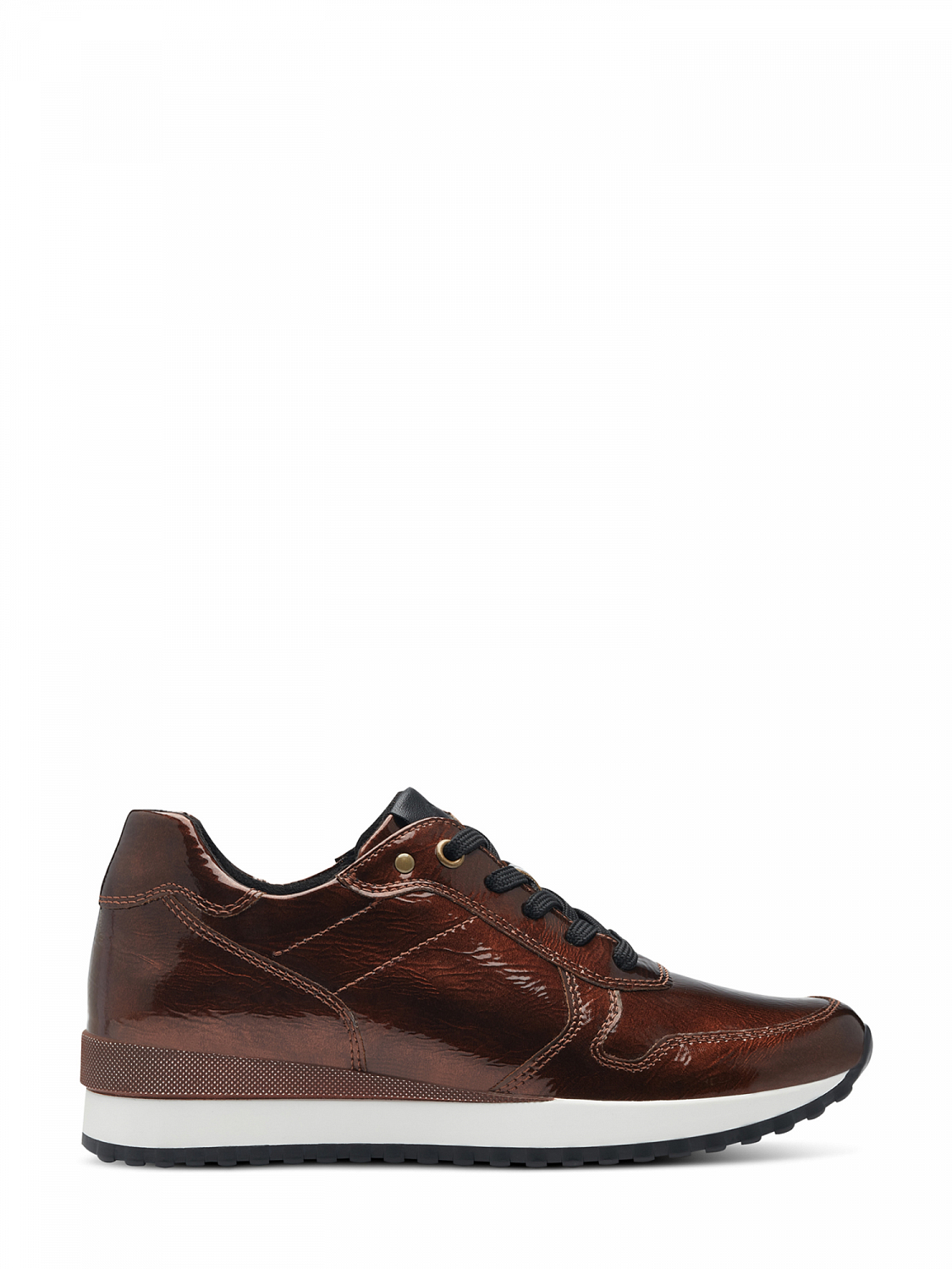 Marco Tozzi Patent Bronce Sneaker