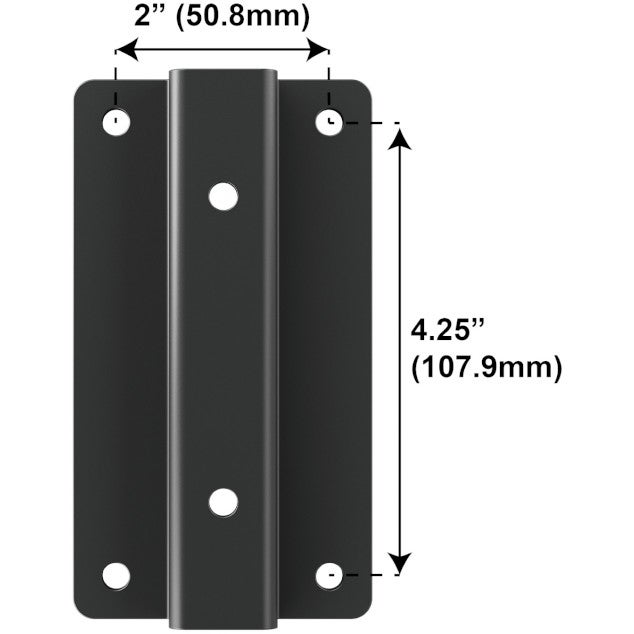 IsoAcoustics V120 50x107 Adapter voor montage van studiomonitor op V120 L/C-Bracket