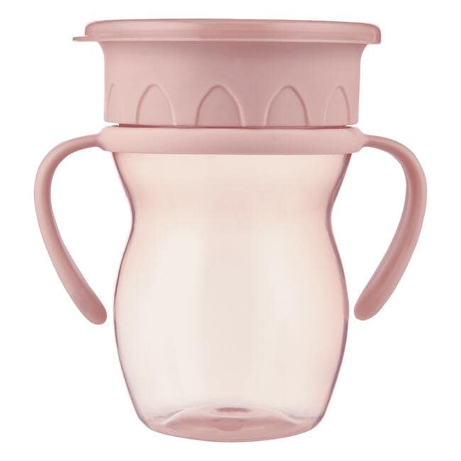 Etos 360° Trainingsbeker met Handvaten Roze 270 ML
