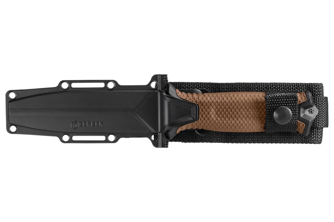 Gerber Strongarm CPM MagnaCut 1075372 Coyote Brown, vaststaand mes