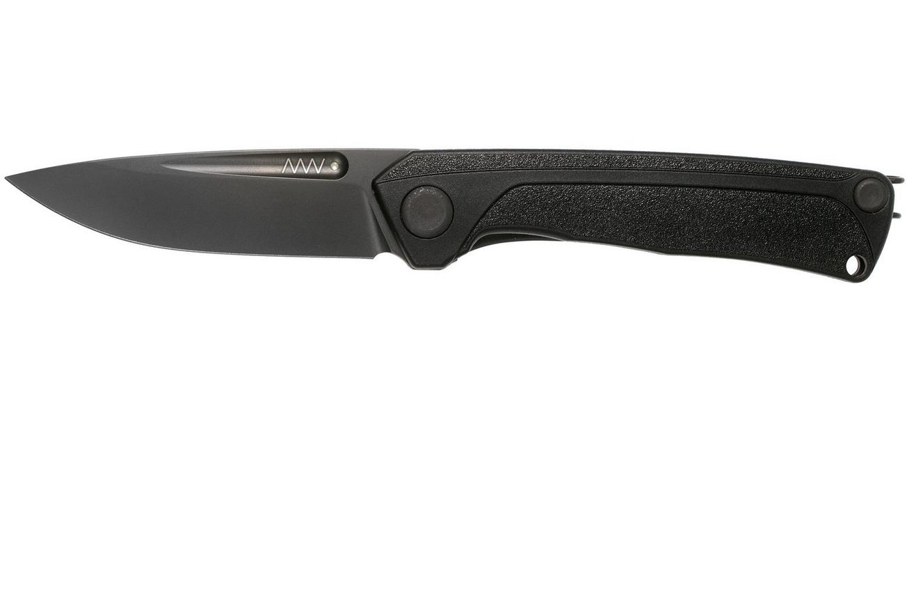 ANV Knives Z200 Sleipner, Black DLC, GRN, Linerlock Z200-040 zakmes