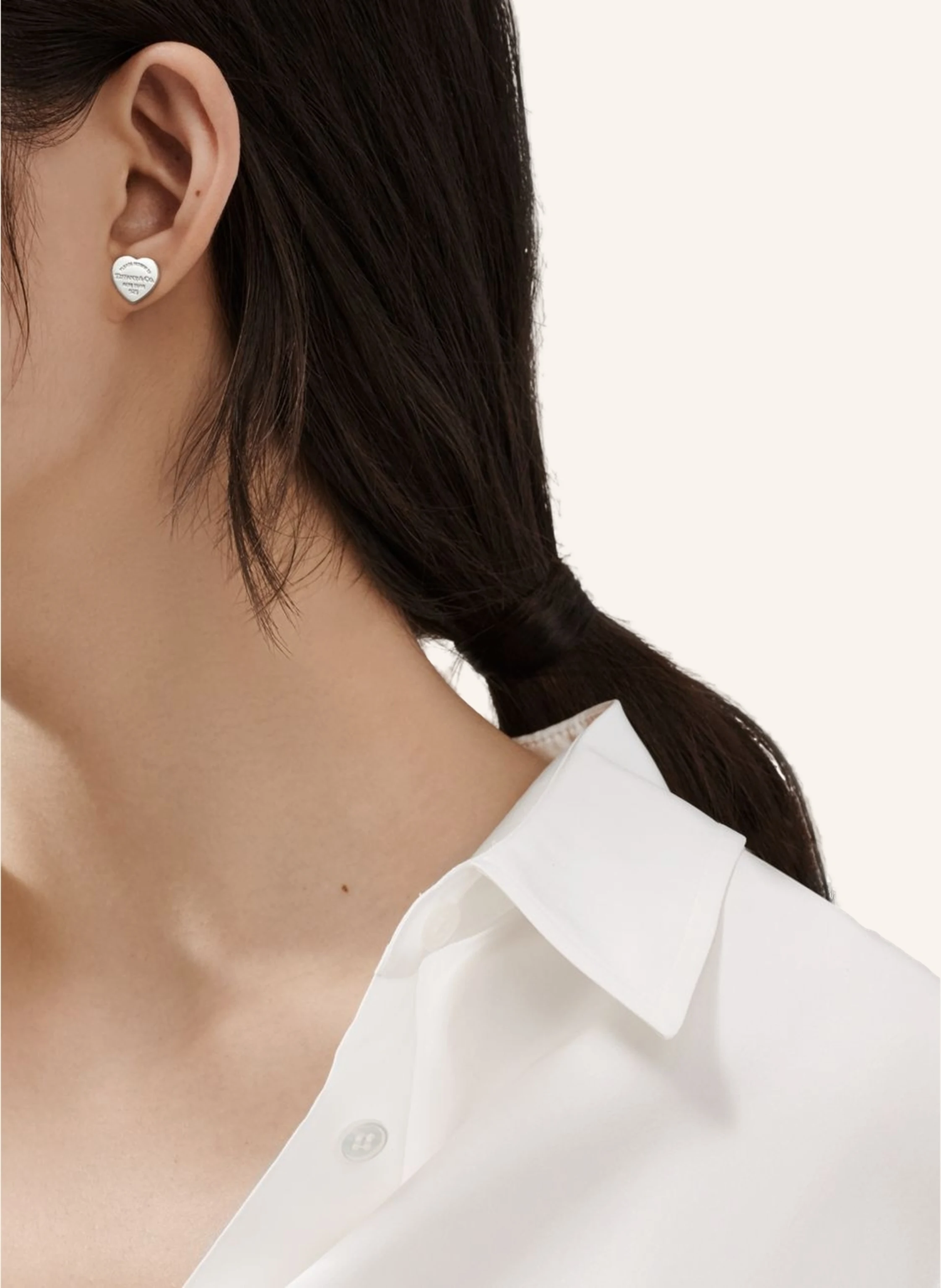 TIFFANY & Co. Return to Tiffany OHRRINGE aus Sterlingsilber und 18 Karat Roségold