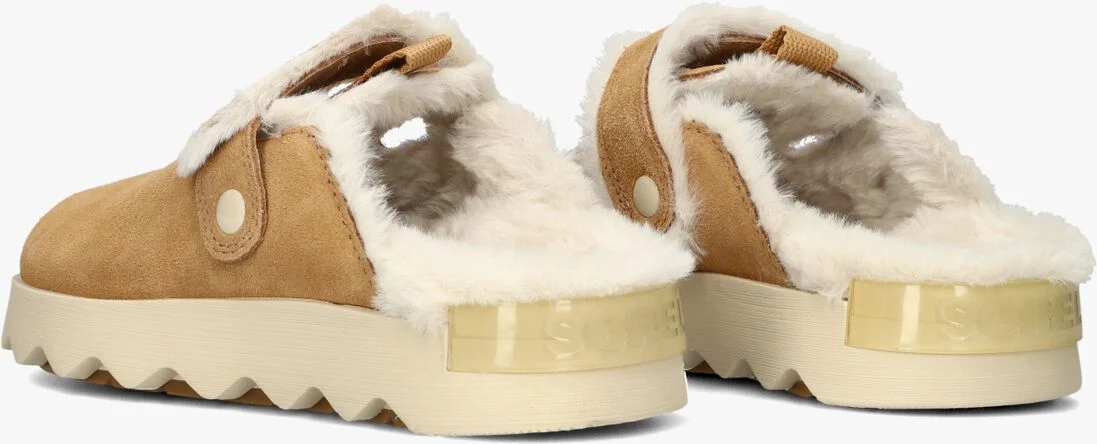 SOREL camel sorel muiltjes viibe clog suedec cozy