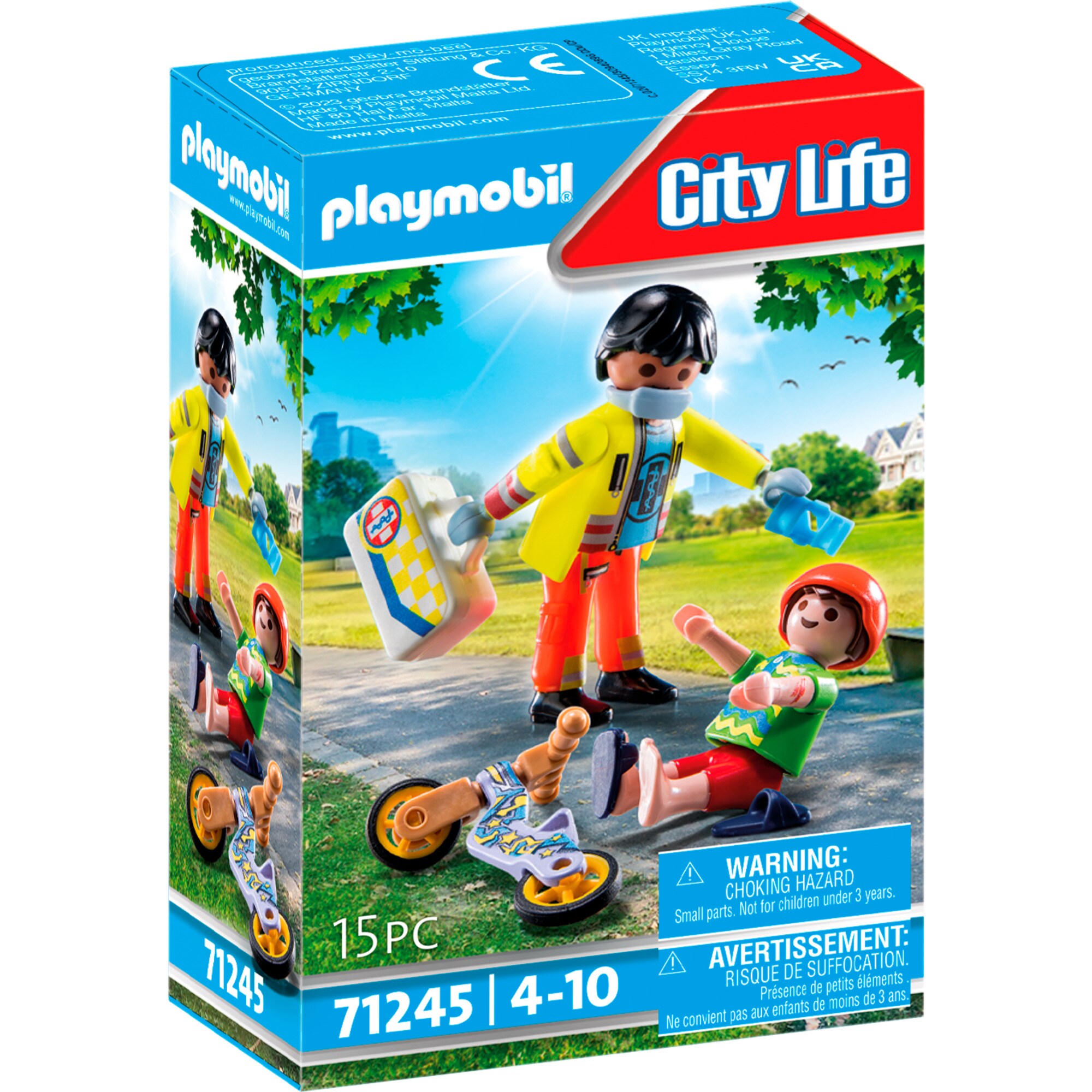 PLAYMOBIL Konstruktionsspielzeug City Life - Sanitäter mit Patient