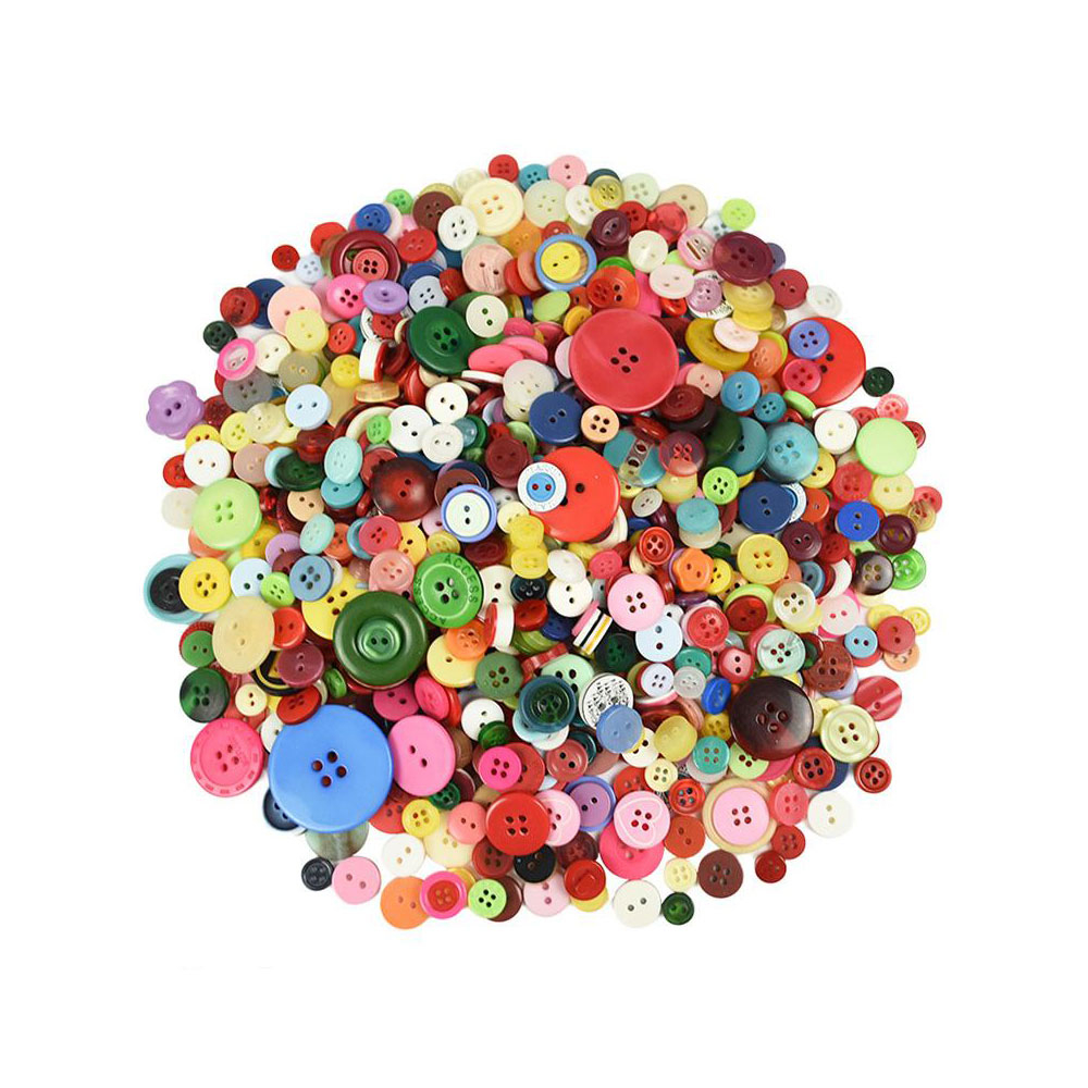 (50g) Buntes Knopf Set Assortiert Mercerie Dekoration / Bastel / Nähen