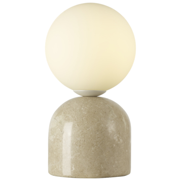 KARWEI tafellamp Rose beige marmer 20xØ11cm