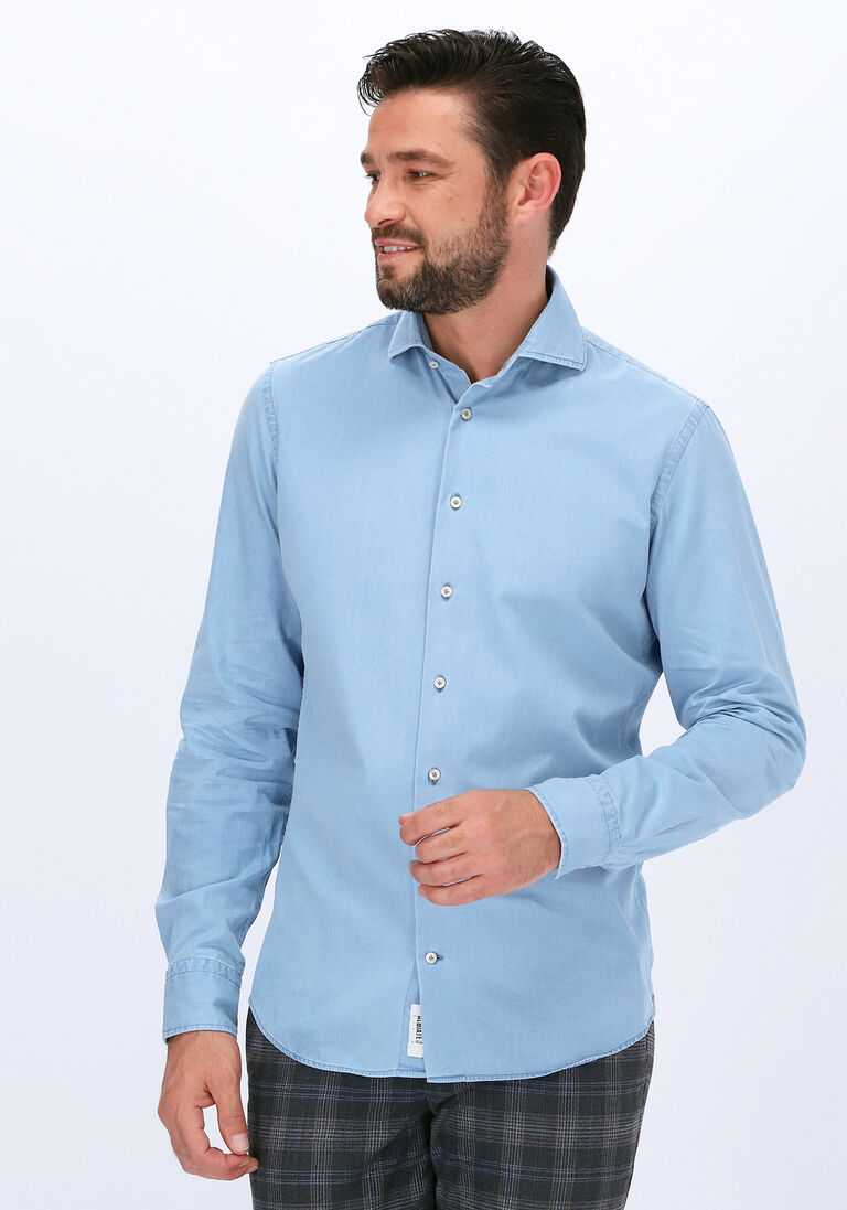 PROFUOMO lichtblauwe profuomo casual overhemd holtons