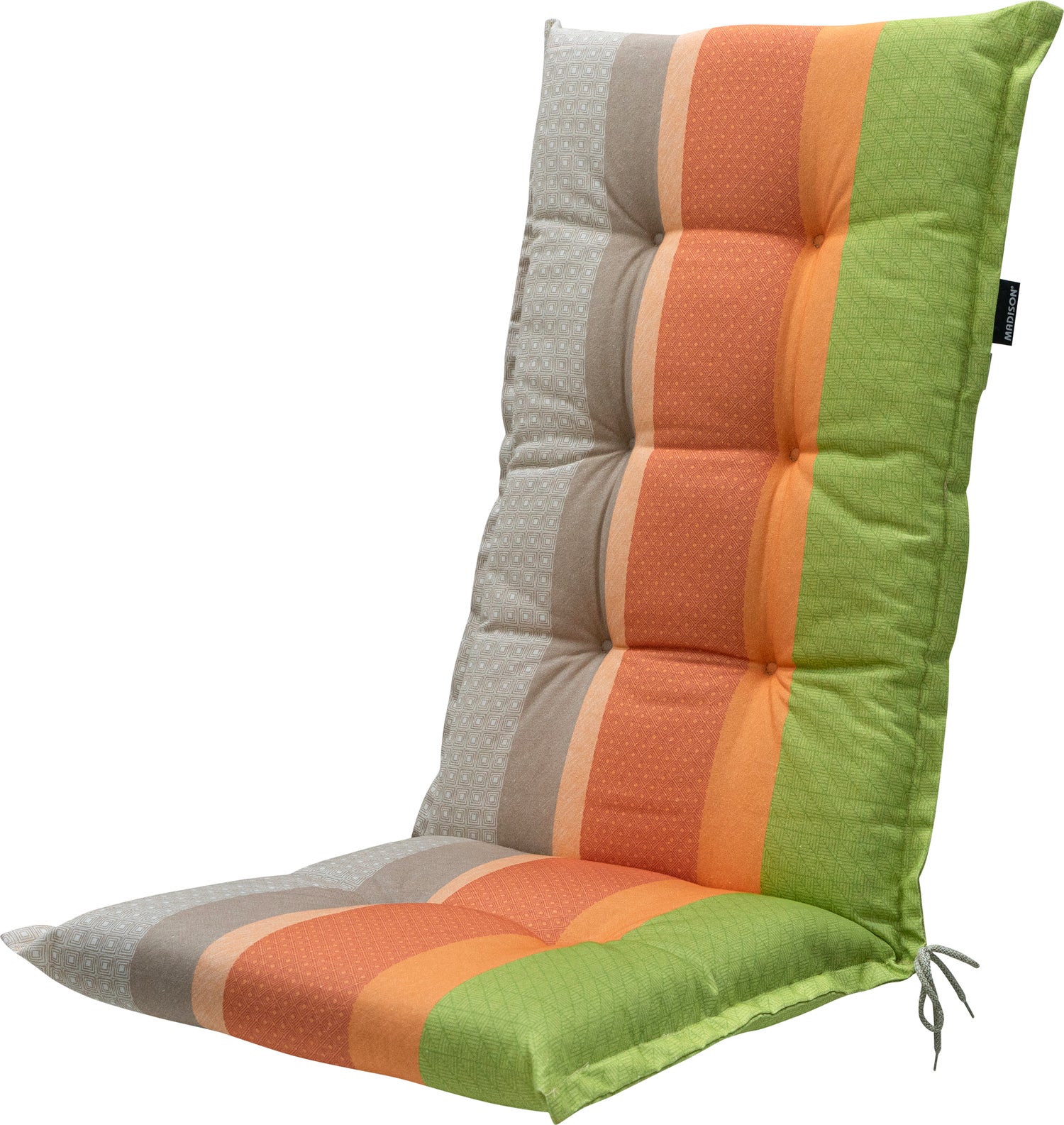 Madison tuinkussen hoge rug Tomsen bruin 123 x 50 x 8 cm