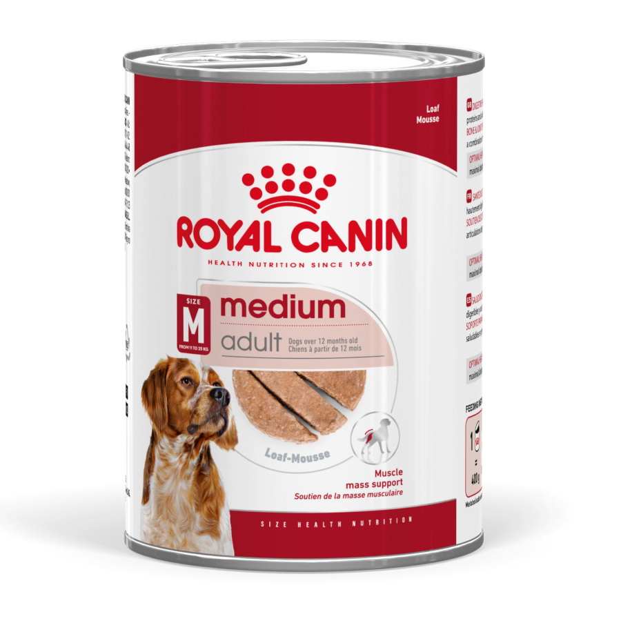 Patê Royal Canin para Cães Adultos de Porte Médio em Lata