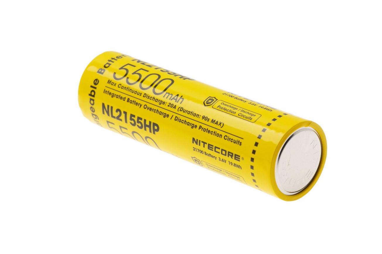 Nitecore NL2155HP oplaadbare 21700 Li-ion accu, 5500 mAh